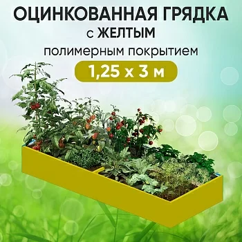 Грядка желтая (1,25 х 3)